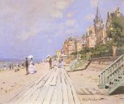 Claude Monet Beach at Trouville oil painting artist